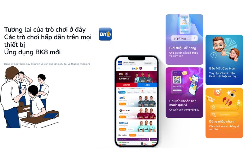 giao diện BK8 tối ưu cho mọi thiết bị